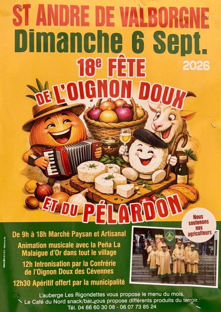 Fete de l'oignon doux et du pélardon 2026
